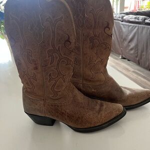 Justin Boots Brown Heeled Boots